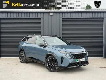 SPOTICAR Peugeot 5008 E-5008 73kwh Gt Auto 5dr Used Car - Mpv Electric Blue - Downpatrick - 1200610838_1