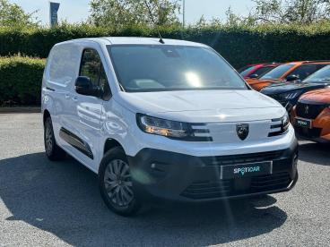 SPOTICAR Peugeot Partner E-partner 750 52kwh Asphalt Long Panel Van Auto Lwb 6dr (7.4 Used Car - Commercial Vehicle Electric White - Worcester - 1200601241_1