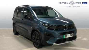 SPOTICAR Peugeot Rifter E-rifter 52kwh Gt Standard Mpv Auto 5dr (7.4kw Charger) Used Car - Mpv Electric Blue - West London - 1200552366_1