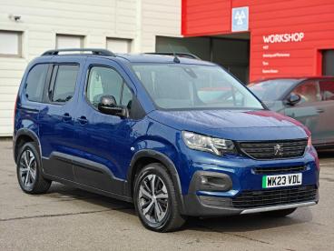 SPOTICAR Peugeot Rifter E-rifter 50kwh Gt Standard Mpv Auto 5dr (7.4kw Charger) Used Car - Mpv Electric Blue - Ashford - 1200609695_1