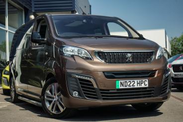 SPOTICAR Peugeot Traveller E-traveller 50kwh Allure Standard Mpv Auto Mwb 5dr (8 Seat, 7. Used Car - Mpv Electric Brown - Leamington - 1200612931_1