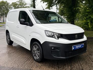 SPOTICAR Peugeot Partner 1.5 Bluehdi 1000 Asphalt Premium Standard Panel Va Used Car - Commercial Vehicle Diesel White - Carlisle - 1200546311_1