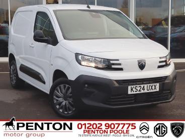 SPOTICAR Peugeot Partner 1.5 Bluehdi 1000 Asphalt Standard Panel Van Swb Eu Used Car - Commercial Vehicle Diesel White - Poole - 1200556514_1
