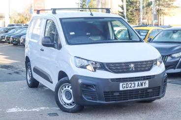 SPOTICAR Peugeot Partner 1.5 Bluehdi 1000 Professional Premium + Standard P Used Car - Commercial Vehicle Diesel White - Leamington - 1200557874_1