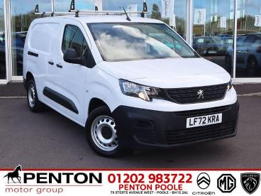SPOTICAR Peugeot Partner 1.5 Bluehdi 950 Professional Premium + Long Panel Used Car - Commercial Vehicle Diesel White - Poole - 1200560279_1