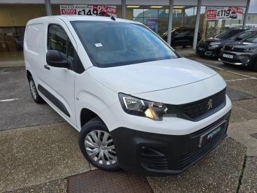 SPOTICAR Peugeot Partner 1.5 Bluehdi 1000 Professional Premium Standard Pan Used Car - Commercial Vehicle Diesel White - Southampton - 1200572277_1