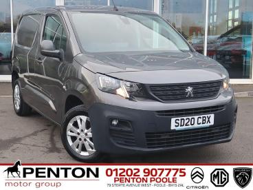 SPOTICAR Peugeot Partner 1.5 Bluehdi 1000 Asphalt Standard Panel Van Swb Eu Used Car - Commercial Vehicle Diesel Grey - Poole - 1200574551_1