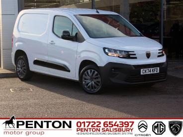 SPOTICAR Peugeot Partner 1.5 Bluehdi 1000 Asphalt Standard Panel Van Eat8 S Used Car - Commercial Vehicle Diesel White - Salisbury - 1200575609_1
