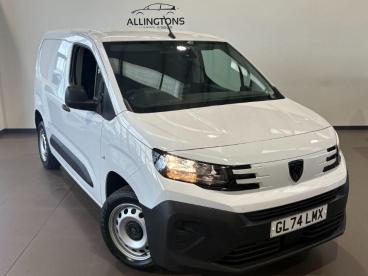 SPOTICAR Peugeot Partner 1.5 Bluehdi 1000 Professional Standard Panel Van S Used Car - Commercial Vehicle Diesel White - Ashington - 1200587469_1