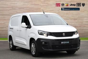 SPOTICAR Peugeot Partner 1.5 Bluehdi 950 Asphalt Long Panel Van Lwb Euro 6 Used Car - Commercial Vehicle Diesel White - Hinckley - 1200589823_1