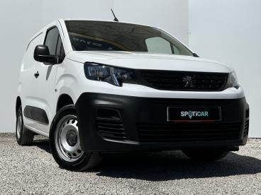 SPOTICAR Peugeot Partner 1.5 Bluehdi 1000 Professional Premium + Standard P Used Car - Commercial Vehicle Diesel White - Preston - 1200602557_1