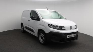 SPOTICAR Peugeot Partner 1.5 Bluehdi 1000 Professional Standard Panel Van S Used Car - Commercial Vehicle Diesel White - St. Austell - 1200609976_1