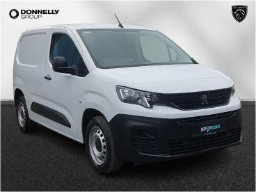 SPOTICAR Peugeot Partner 1.5 Bluehdi 1000 Professional Premium + Standard P Used Car - Commercial Vehicle Diesel White - Enniskillen - 1200611663_1
