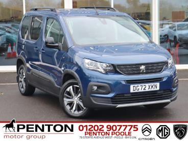 SPOTICAR Peugeot Rifter 1.2 Puretech Gt Standard Mpv Eat Euro 6 (s/s) 5dr Used Car - Mpv Petrol Blue - Poole - 1200554173_1