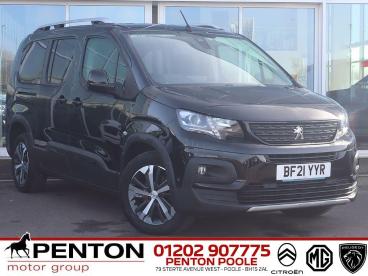 SPOTICAR Peugeot Rifter 1.2 Puretech Gt Long Mpv Eat Euro 6 (s/s) 5dr Used Car - Mpv Petrol Black - Poole - 1200621794_1