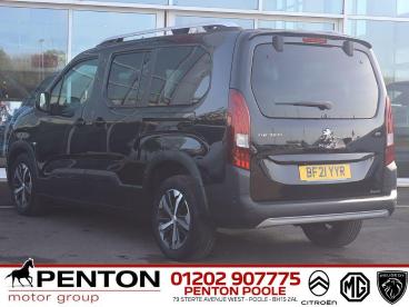 SPOTICAR Peugeot Rifter 1.2 Puretech Gt Long Mpv Eat Euro 6 (s/s) 5dr Used Car - Mpv Petrol Black - Poole - 1200621794_3