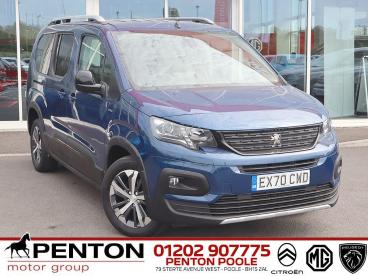 SPOTICAR Peugeot Rifter 1.5 Bluehdi Gt Line Long Mpv Eat Euro 6 (s/s) 5dr Used Car - Mpv Diesel Blue - Poole - 1200621874_1