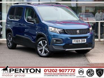 SPOTICAR Peugeot Rifter 1.5 Bluehdi Gt Line Standard Mpv Eat Euro 6 (s/s) Used Car - Mpv Diesel Blue - Christchurch - 1200631454_1