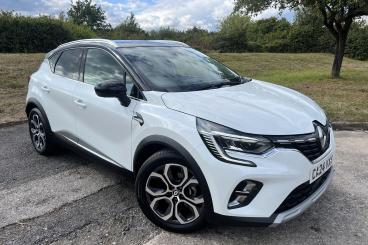 SPOTICAR Renault Captur 1.6 E-tech Techno Auto Euro 6 (s/s) 5dr Used Car - Suv Hybrid White - Bridgend - 1200629348_1