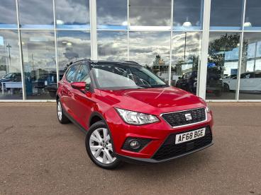 SPOTICAR Seat Arona 1.0 Tsi Se Euro 6 (s/s) 5dr Used Car - City Car Petrol Red - Boston - 1200541773_1