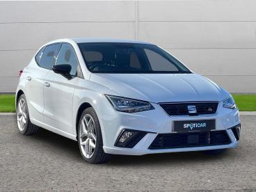 SPOTICAR Seat Ibiza 1.0 Tsi Fr Dsg Euro 6 (s/s) 5dr Gpf Used Car - City Car Petrol White - Selby - 1200582077_1