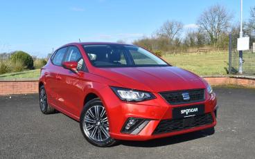SPOTICAR Seat Ibiza 1.0 Tsi Se Technology Euro 6 (s/s) 5dr Used Car - City Car Petrol Red - Ballymena County Antrim - 1200588412_1