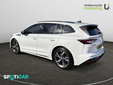 SPOTICAR Skoda Enyaq Iv 82kwh 85 Sportline Plus Auto 5dr (dc135kw) Used Car - Suv Electric White - Sudbury - 1200581507_4