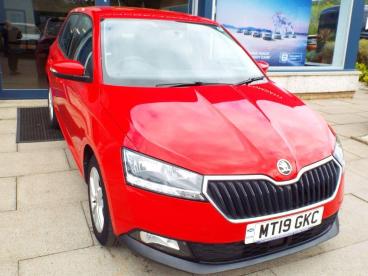 SPOTICAR Skoda Fabia 1.0 Se Euro 6 (s/s) 5dr Used Car - City Car Petrol Red - Campeltown - 1200601456_1