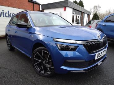 SPOTICAR Skoda Kamiq 1.5 Tsi Act Monte Carlo Euro 6 (s/s) 5dr Used Car - Suv Petrol Blue - Telford - 1200569371_1