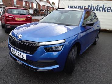 SPOTICAR Skoda Kamiq 1.5 Tsi Act Monte Carlo Euro 6 (s/s) 5dr Used Car - Suv Petrol Blue - Telford - 1200569371_5