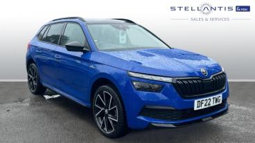 SPOTICAR Skoda Kamiq 1.5 Tsi Act Monte Carlo Euro 6 (s/s) 5dr Used Car - Suv Petrol Blue - Godalming - 1200574239_1