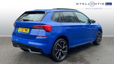 SPOTICAR Skoda Kamiq 1.5 Tsi Act Monte Carlo Euro 6 (s/s) 5dr Used Car - Suv Petrol Blue - Godalming - 1200574239_3