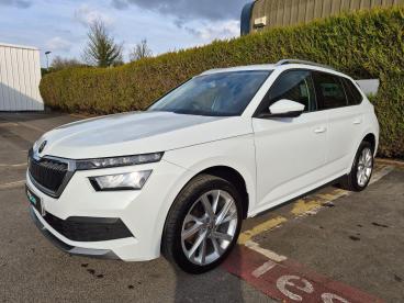 SPOTICAR Skoda Kamiq 1.5 Tsi Act Se L Executive Dsg Euro 6 (s/s) 5dr Used Car - Suv Petrol White - Salisbury - 500581746_1