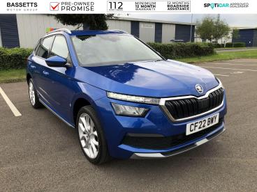 SPOTICAR Skoda Kamiq 1.5 Tsi Act Se L Dsg Euro 6 (s/s) 5dr Used Car - Suv Petrol Blue - Bridgend - 1200601759_1