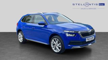 SPOTICAR Skoda Kamiq 1.5 Tsi Act Se L Executive Dsg Euro 6 (s/s) 5dr Used Car - Suv Petrol Blue - Hatfield - 1200604467_1