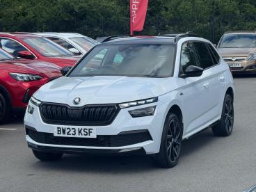 SPOTICAR Skoda Kamiq 1.5 Tsi Act Monte Carlo Euro 6 (s/s) 5dr Used Car - Suv Petrol White - Cheltenham - 1200617521_5