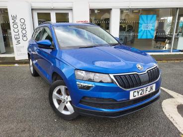 SPOTICAR Skoda Karoq 1.6 Tdi Se Euro 6 (s/s) 5dr Used Car - Suv Diesel Blue - Llangefni - 1200554862_1