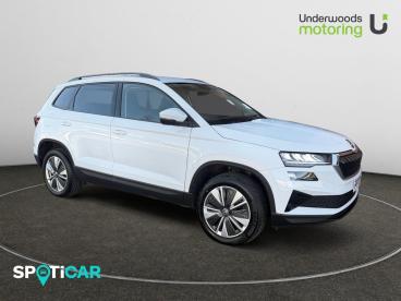 SPOTICAR Skoda Karoq 1.5 Tsi Act Se Drive Dsg Euro 6 (s/s) 5dr Used Car - Suv Petrol White - Sudbury - 1200581506_1
