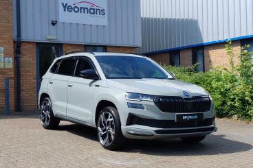 SPOTICAR Skoda Karoq 1.5 Tsi Act Sportline Euro 6 (s/s) 5dr Used Car - Suv Petrol Grey - Fareham - 1200596736_1