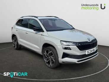 SPOTICAR Skoda Karoq 1.5 Tsi Act Sportline Dsg Euro 6 (s/s) 5dr Used Car - Suv Petrol Grey - Sudbury - 1200597995_1