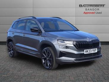SPOTICAR Skoda Karoq 1.5 Tsi Act Sportline Dsg Euro 6 (s/s) 5dr Used Car - Suv Petrol Grey - Bangor - 1200599780_1