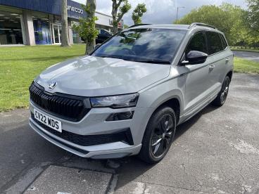 SPOTICAR Skoda Karoq 1.5 Tsi Act Sportline Euro 6 (s/s) 5dr Used Car - Suv Petrol Grey - Swansea - 1200607462_3