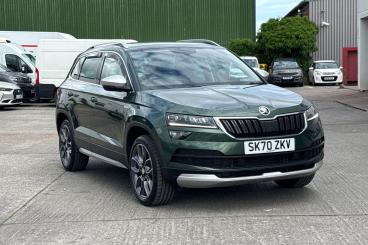 SPOTICAR Skoda Karoq 2.0 Tdi Scout Dsg 4wd Euro 6 (s/s) 5dr Used Car - Suv Diesel Green - Exeter - 1200611490_1