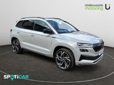 SPOTICAR Skoda Karoq 1.5 Tsi Act Sportline Edition Dsg Euro 6 (s/s) 5dr Used Car - Suv Petrol Grey - Sudbury - 1200615904_1
