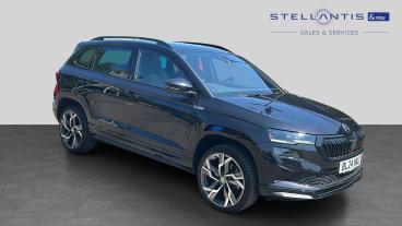 SPOTICAR Skoda Karoq 1.5 Tsi Act Sportline Euro 6 (s/s) 5dr Used Car - Suv Petrol Black - Leicester - 1200617597_1