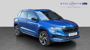 SPOTICAR Skoda Karoq 1.5 Tsi Act Sportline Dsg Euro 6 (s/s) 5dr Used Car - Suv Petrol Blue - Sheffield - 1200621852_1