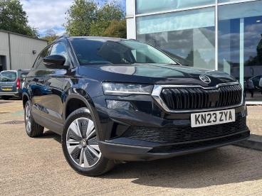 SPOTICAR Skoda Karoq 1.5 Tsi Act Se Drive Euro 6 (s/s) 5dr Used Car - Suv Petrol Black - Kettering - 1200627750_1