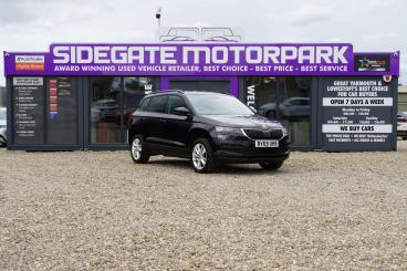 SPOTICAR Skoda Karoq 1.0 Tsi Se Technology Euro 6 (s/s) 5dr Used Car - Suv Petrol Black - Great Yarmouth - 1200629070_1