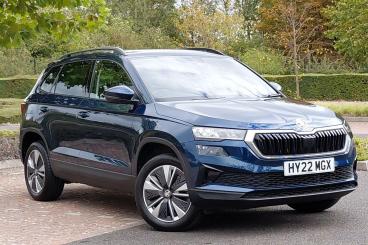 SPOTICAR Skoda Karoq 1.5 Tsi Act Se Drive Euro 6 (s/s) 5dr Used Car - Suv Petrol Blue - Littlehampton - 1200635204_1