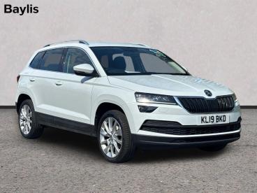 SPOTICAR Skoda Karoq 1.5 Tsi Act Se L Euro 6 (s/s) 5dr Used Car - Suv Petrol White - Gloucester - 1200638888_1